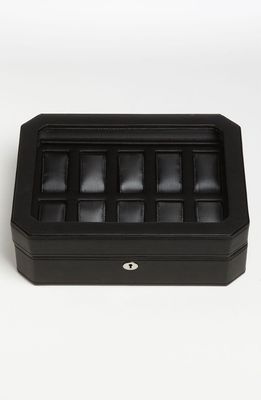 WOLF Nordstrom Ten Piece Watch Box in Black