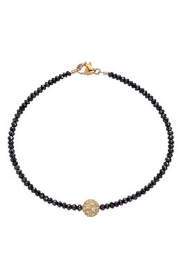 Sethi Couture Noir Disco Black Diamond Bracelet in 18K Rg/14K Rg Clasp