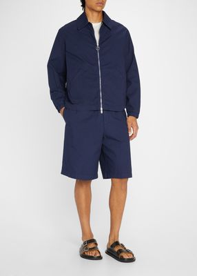 Men's Canvas Wide-Leg Shorts