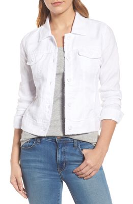 Tommy Bahama 'Two Palms' Linen Raw Edge Jacket in White
