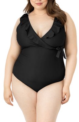 Kindred Bravely One-Piece Maternity/Nursing Swimsuit in Black
