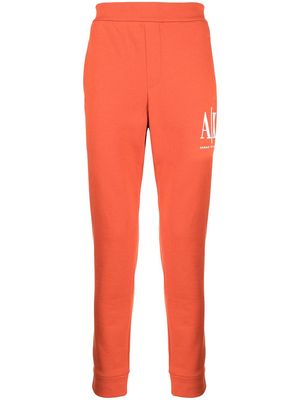 Armani Exchange logo-print sweat pants - Orange