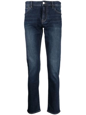 Armani Exchange straight-leg skinny jeans - Blue