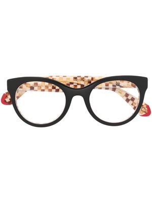 Etnia Barcelona cat-eye contrast glasses - Black