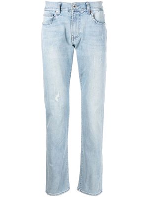 Armani Exchange bleached slim-fit jeans - Blue