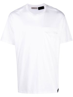 Low Brand chest envelope-pocket detail T-shirt - White