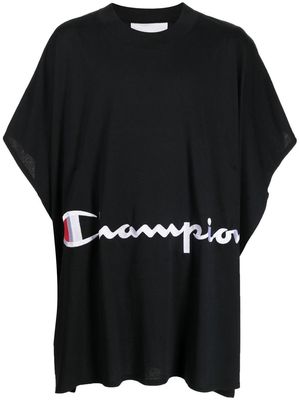 Anrealage oversized logo T-shirt - Black