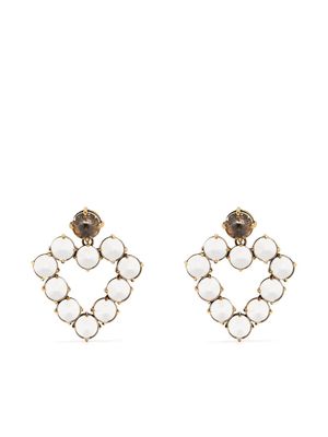 Maria Lucia Hohan Are heart-shape crystal earrings - Gold