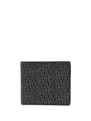 Armani Exchange logo-print bi-fold wallet - Black
