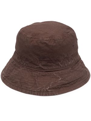 Jil Sander logo-patch bucket hat - Brown