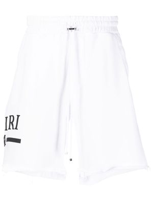 AMIRI logo-print track shorts - White