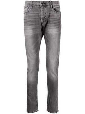 Armani Exchange washed slim-fit jeans - Grey