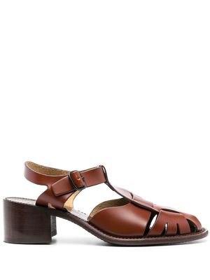 Hereu Pesca leather sandals - Brown