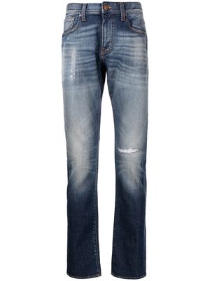 Armani Exchange faded-effect jeans - Blue