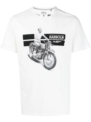 Barbour SM Chase graphic-print T-shirt - White