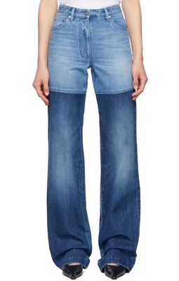 Peter Do Blue Paneled Jeans