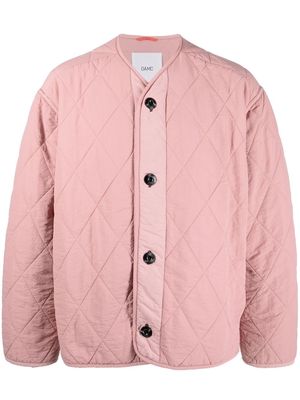 OAMC quilted button-up jacket - Pink