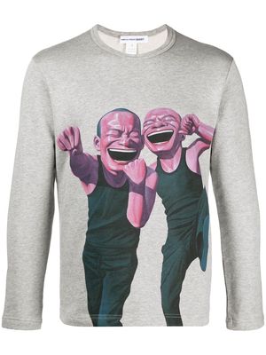 Comme Des Garçons Shirt graphic-print sweatshirt - Grey