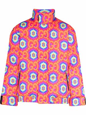 Gucci GG kaleidoscope padded jacket - Orange