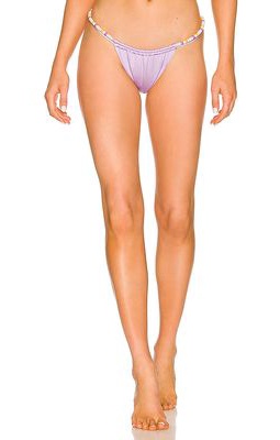 Monica Hansen Beachwear Sweet Darlin' 2 Strings Bikini Bottom in Lavender