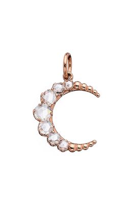 Sethi Couture Large Crescent Pendant in 18K Rg