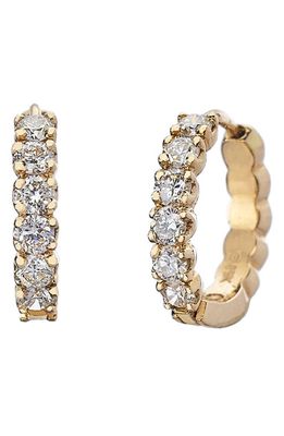 Sethi Couture Zelda Diamond Huggie Earrings in 18K Yg