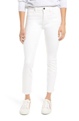 JEN7 by 7 For All Mankind High Waist Ankle Skinny Jeans in White