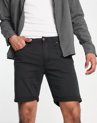 Jack & Jones Intelligence 5 pocket shorts in black