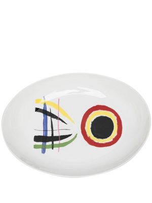 Bernardaud graphic-print deep oval plate - White
