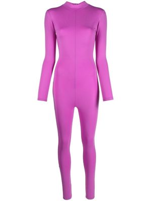 Alchemy skinny-cut design jumpsuit - Purple