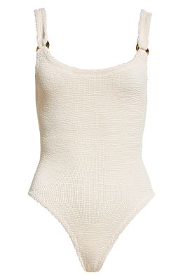 Hunza G Domino One-Piece Swimsuit in Blush