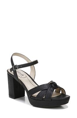 LifeStride Lucky Block Heel Platform Sandal in Black