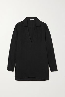 James Perse - Linen-canvas Shirt - Black