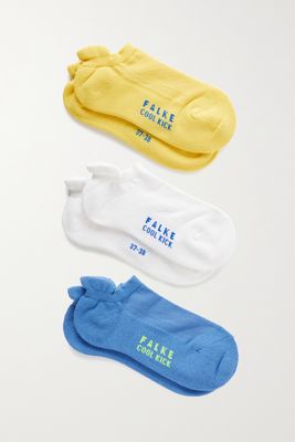 FALKE - Cool Kick Set Of Three Knitted Socks - Blue