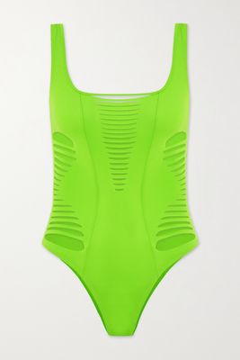 Agent Provocateur - Dakotta Cutout Neon Swimsuit - Green