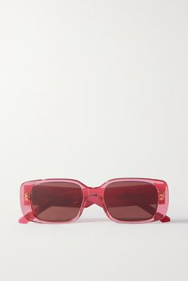 DIOR Eyewear - Wildior S2u Rectangular-frame Acetate Sunglasses - Pink