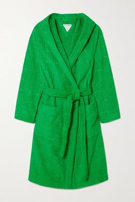 Bottega Veneta - Cotton-terry Robe - Green