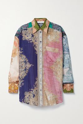 Zimmermann - Printed Silk Crepe De Chine Shirt - Neutrals