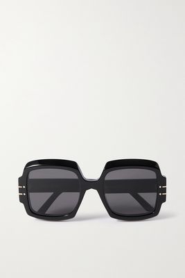 DIOR Eyewear - Diorsignature Oversized Square-frame Acetate Sunglasses - Black