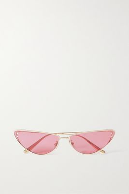DIOR Eyewear - Missdior B1u Cat-eye Gold-tone Sunglasses - Red