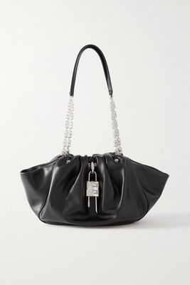 Givenchy - Kenny Small Embellished Leather Shoulder Bag - Black