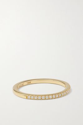 Mizuki - 14-karat Gold Diamond Ring - 4