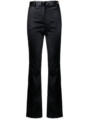 Versace flared low-rise trousers - Black