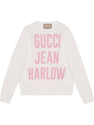 Gucci Gucci Jean Harlow cotton sweatshirt - White