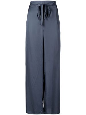 Lisa Von Tang x Elena Miro side-slit trousers - Blue