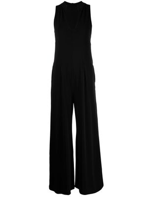 Lisa Von Tang Slinky wide-leg jumpsuit - Black