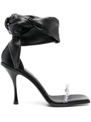 Dsquared2 Cassandra wraparound leather sandals - Black