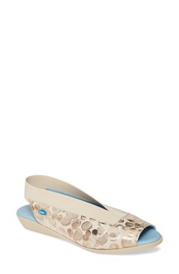 CLOUD Caliber Slingback Sandal in Picasso Neutral Leather