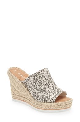 TOMS Monica Wedge Slide Sandal in Natural Natural