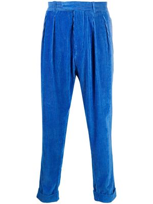 Mackintosh WILDE cropped corduroy trousers - Blue